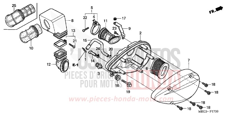 LUFTFILTER von Shadow Aero GRAPHITE BLACK (NHB01) von 2006